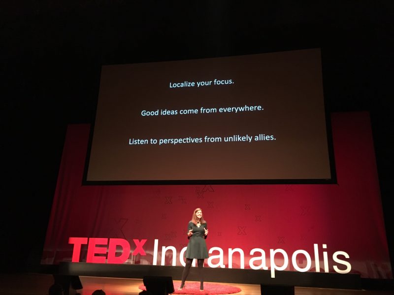 TEDx Quote on screen