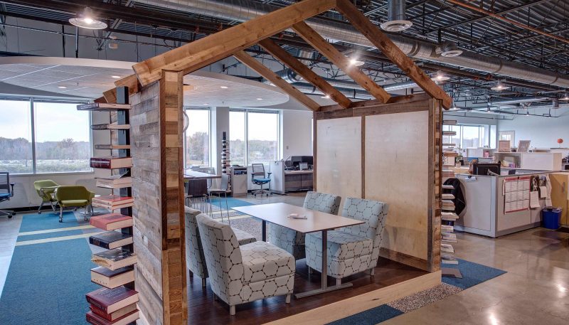 Heritage wood house and white chairs